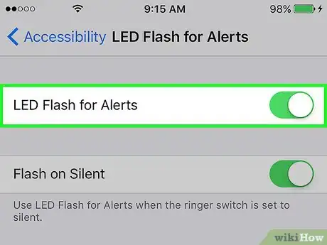 Imagen titulada Make iPhone Flash when Receiving a Text Step 9