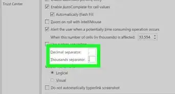 cambiar una coma por un punto en Excel