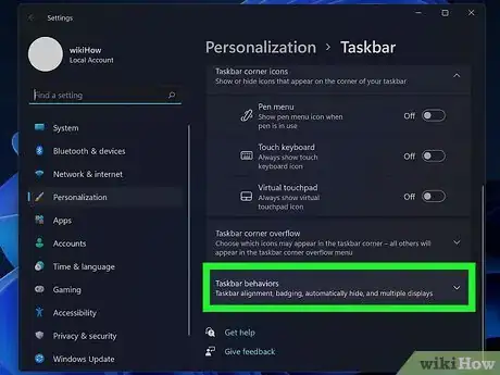 Imagen titulada Move the Start Menu Back to the Left on Windows 11 Step 10