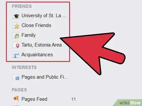Imagen titulada Make Friends Lists on Facebook Step 7