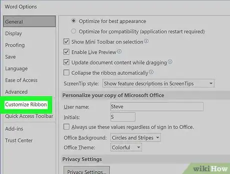Imagen titulada Add the Developer Tab to the Ribbon in Word Step 4