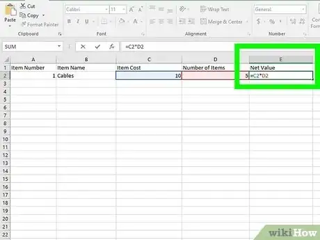 Imagen titulada Create an Inventory List in Excel Step 17