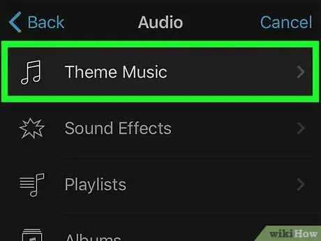 Imagen titulada Edit Music in iMovie on iPhone or iPad Step 6