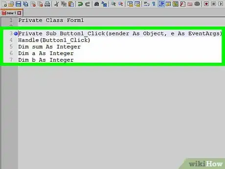 Imagen titulada Add Two Numbers in Visual Basic.NET Step 3