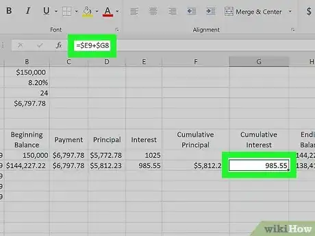 Imagen titulada Prepare Amortization Schedule in Excel Step 8