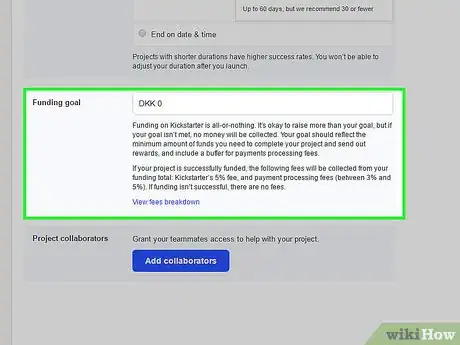 Imagen titulada Start a Project on Kickstarter Step 8