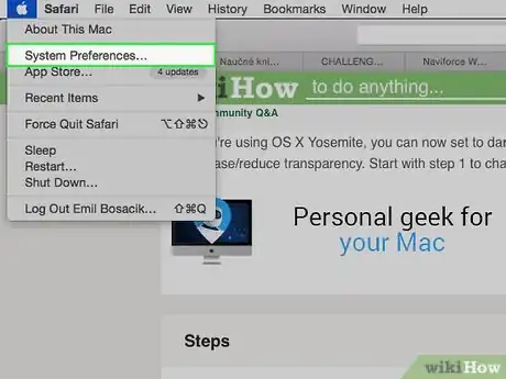 Imagen titulada Change the Color of Your Dock on OS X Yosemite (Mac) Step 1