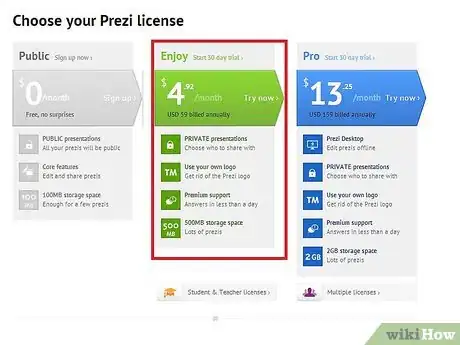 Imagen titulada Use Prezi Step 1Bullet2