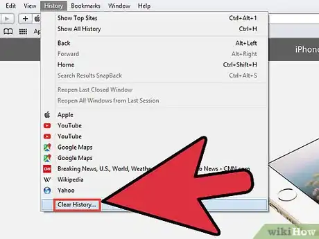 Imagen titulada Clear History in Safari Step 2