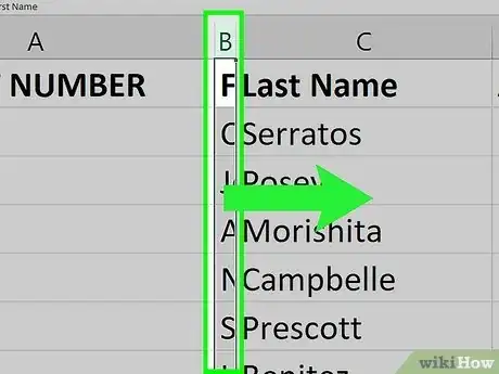 Imagen titulada Unhide Columns in Excel Step 2