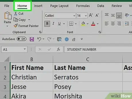 Imagen titulada Unhide Columns in Excel Step 9