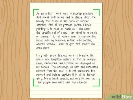 Imagen titulada Write an Artist Statement Step 8