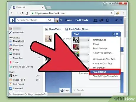 Imagen titulada Turn Off Chat on Facebook Step 9