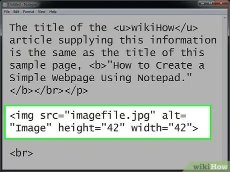 Imagen titulada Set Image Width and Height Using HTML Step 2