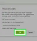 restaurar archivos eliminados permanentemente en Hotmail