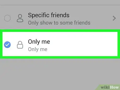 Imagen titulada Make Facebook Pictures Private on Android Step 19