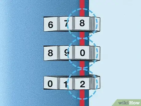 Imagen titulada Open a 3 Digit Combination Lock Step 3