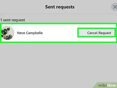 Imagen titulada Cancel a Friend Request on Facebook Step 4