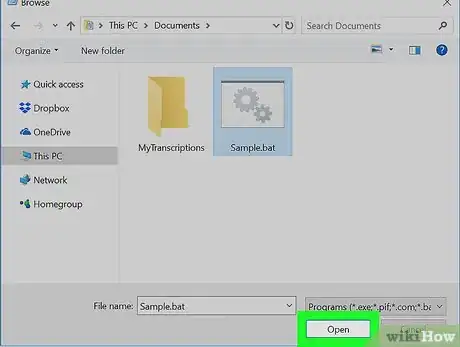 Imagen titulada Run a Batch File from the Command Line on Windows Step 5