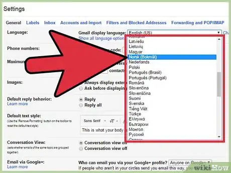 Imagen titulada Change Your Default Language on Gmail Step 8