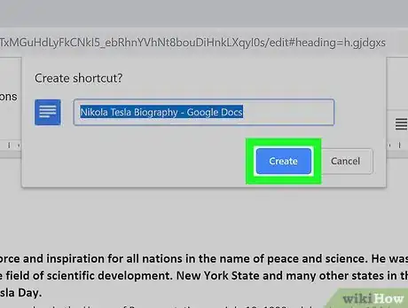Imagen titulada Create a Desktop Shortcut for Google Docs on PC or Mac Step 8