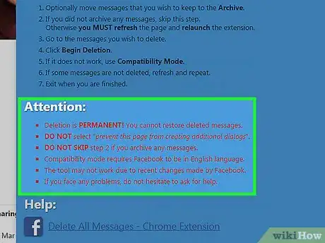 Imagen titulada Delete All Messages on Facebook Messenger Step 12