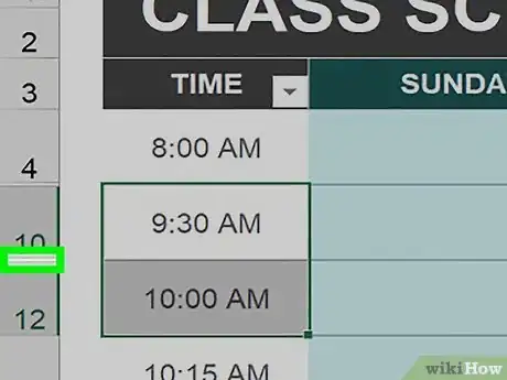 Imagen titulada Unhide Rows in Excel Step 12