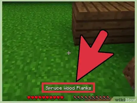 Imagen titulada Build a Horse Stable in Minecraft Step 1