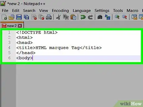 Imagen titulada Make Text Blink in HTML Step 1