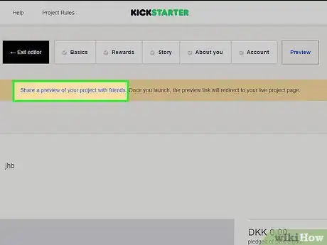 Imagen titulada Start a Project on Kickstarter Step 9