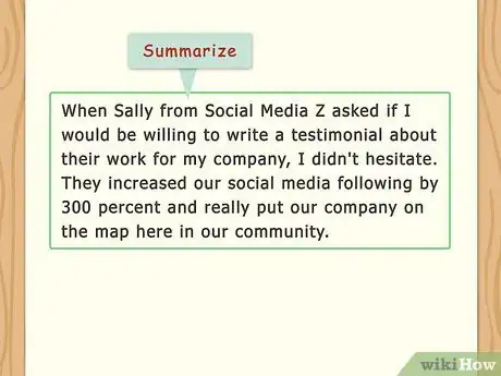 Imagen titulada Write a Testimonial Step 9