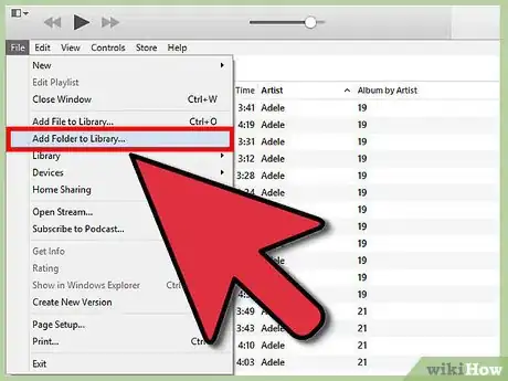 Imagen titulada Add a Folder of Music to iTunes Step 4