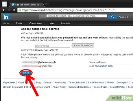 Imagen titulada Add an Extra Email Address on LinkedIn Step 7