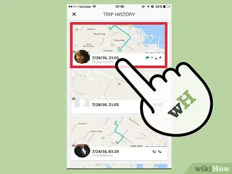 Imagen titulada Track Your Uber History Step 4