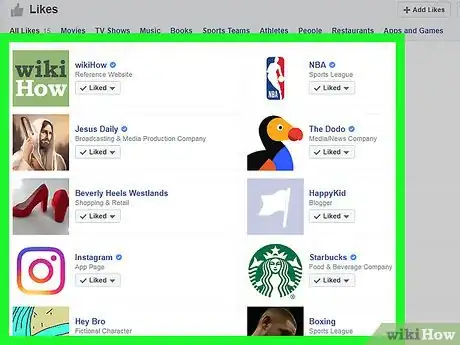 Imagen titulada Delete Likes on Facebook Step 22
