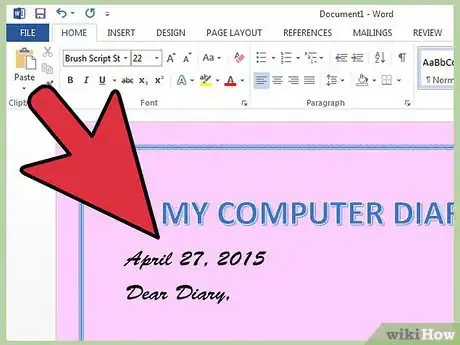 Imagen titulada Make a Computer Diary Step 7