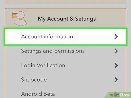 Imagen titulada Delete a Snapchat Account Step 6