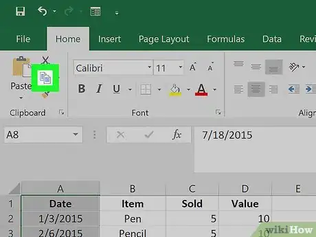 Imagen titulada Copy Multiple Cells in Excel Step 5
