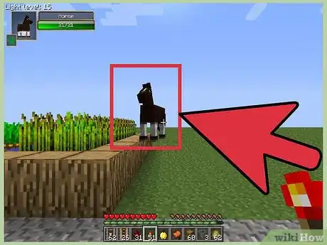 Imagen titulada Tame a Horse in Minecraft Step 2