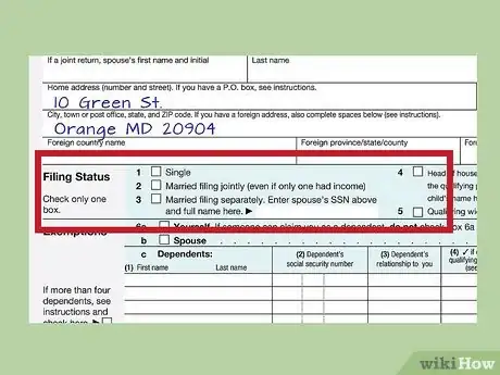 Imagen titulada Fill out IRS Form 1040 Step 8