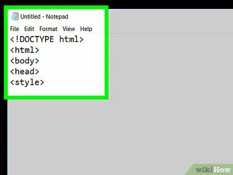 Imagen titulada Create a Simple CSS Stylesheet Using Notepad Step 12