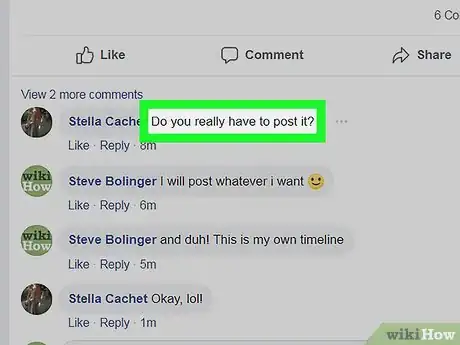 Imagen titulada Delete a Comment on Facebook Step 4
