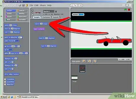 Imagen titulada Create a Good Racing Game on Scratch Step 9