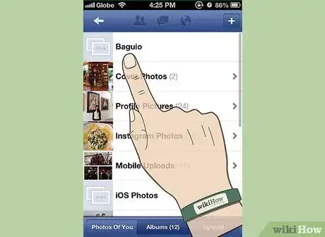Imagen titulada Upload Photos to Facebook Using the Facebook for iPhone Application Step 2Bullet2
