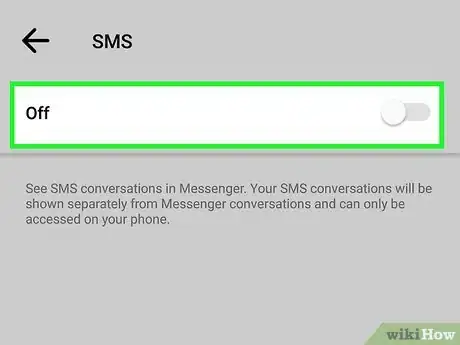 Imagen titulada Remove SMS from Messenger Step 4