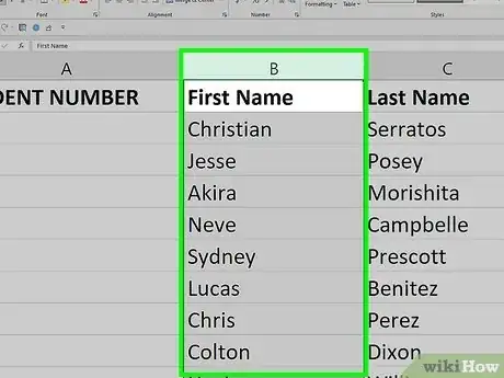 Imagen titulada Unhide Columns in Excel Step 3