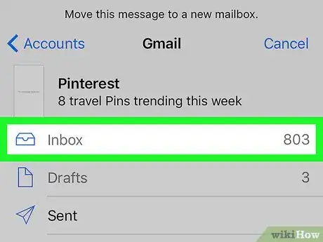 Imagen titulada Unarchive an Email on Gmail on iPhone or iPad Step 7