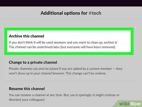 Imagen titulada Delete a Channel on Slack Step 12