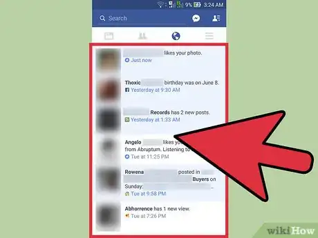 Imagen titulada View Your Facebook Notifications Step 4