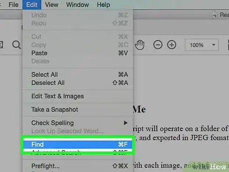 Imagen titulada Search for a Word or Phrase in a PDF Document Step 3